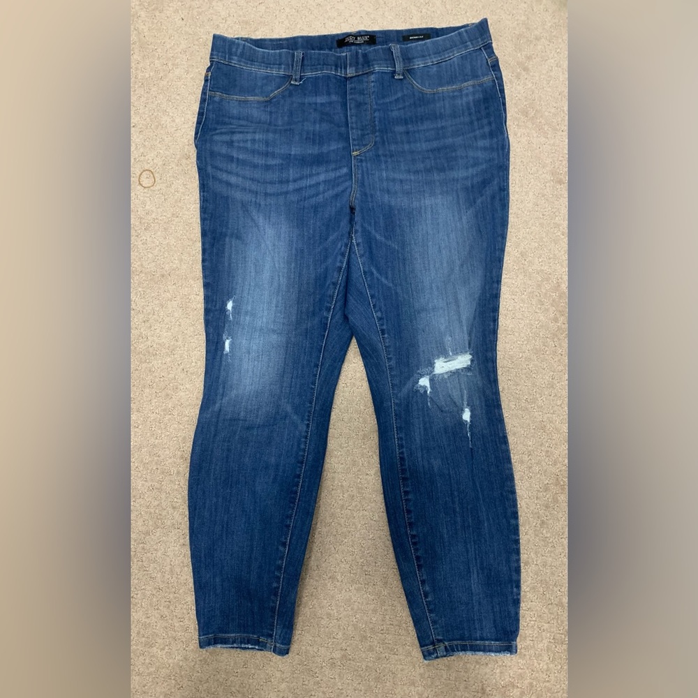 Womens Judy Blue Skinny Pull On Jeans size 20W
